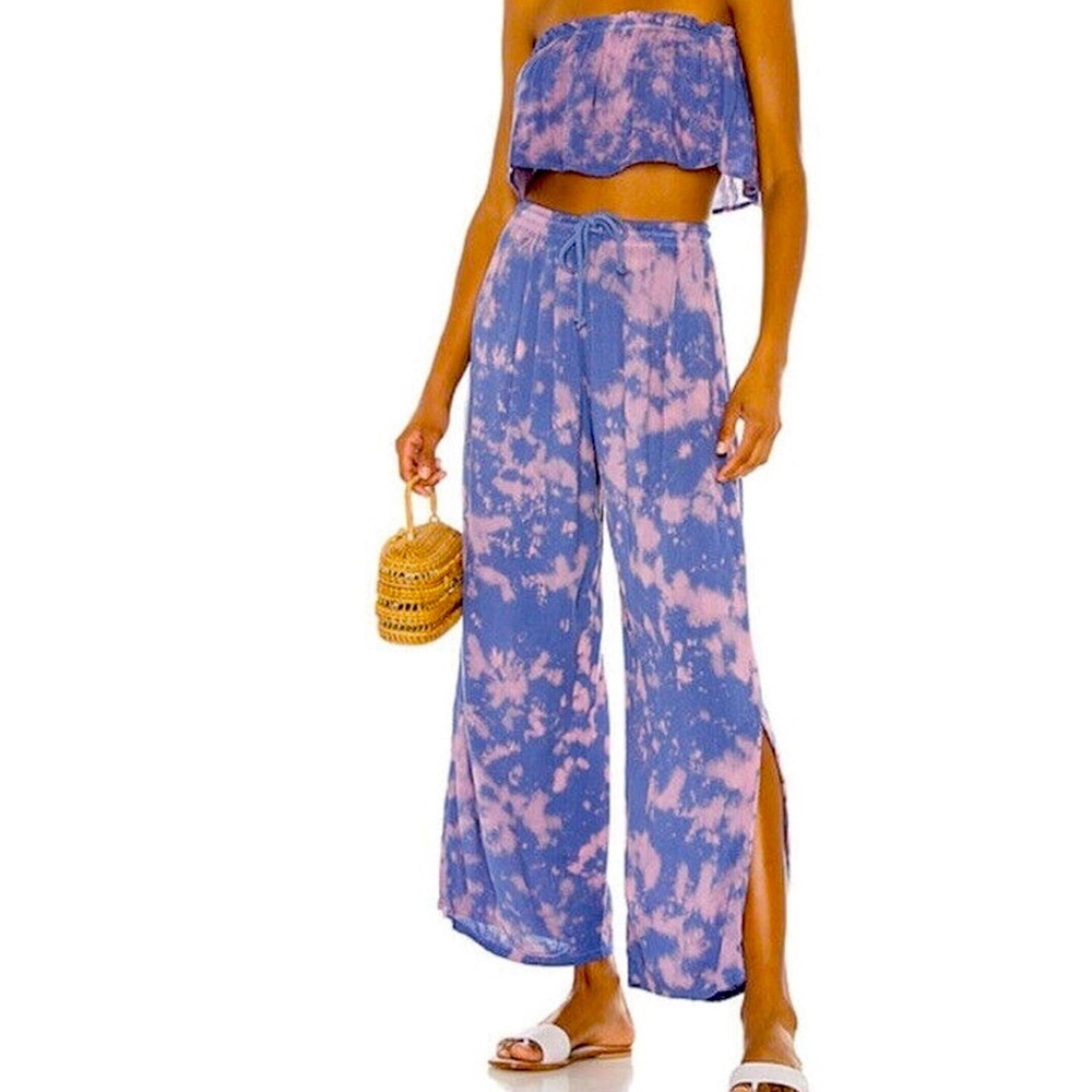 Tiare Hawaii Tye Dye flutter crop top